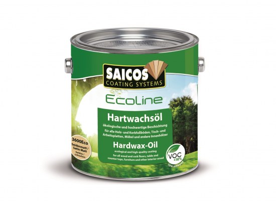 Ecoline Wosk Twardy Olejny 3600Eco 0,75l Satyna mat bezbarwny