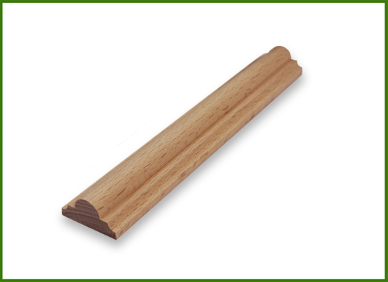 Listwa rzeźbiona / opaska buk - 2,6 x 1,3