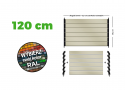 Żaluzje tarasowe ALUMINIOWE MALOWANE + uchwyty kolor do wyboru | długość desek 120 cm