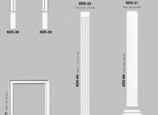 Pilaster, handle, molding for door frames Creativa KDS-06