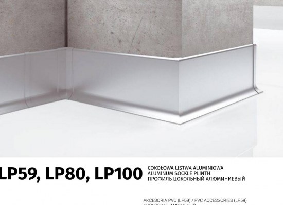 Aluminum skirting board LP80
