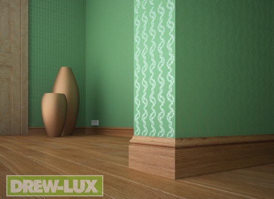 Oak skirting board 11.7 x 1.9 LITE - EASY INSTALLATION (1-1.7 m)
