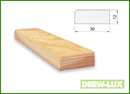 Opaska drzwiowa sosnowa 3,0 x 1,2