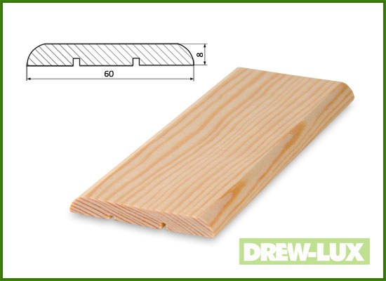 Opaska drzwiowa sosnowa 6,0 x 0,8 - (4-4,1 m)