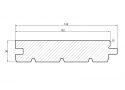 Deska podłogowa sosnowa klasa A/B/C 142 x 30/4,74 wilgotność około 10% (156,42 mb) - 11 paczek