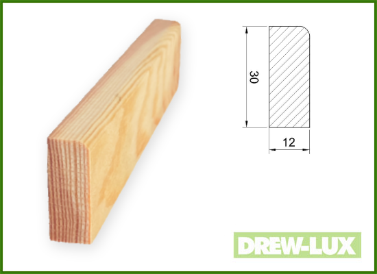 Pine skirting board 3.0 x 1.2 (2.4-2.95)