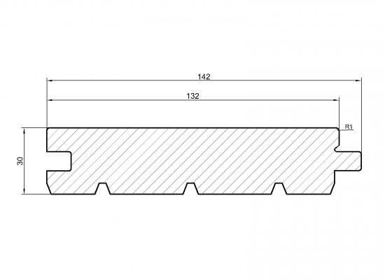 Deska podłogowa sosnowa klasa A/B/C 142 x 30/3,84 wilgotność około 10% (1566,72)