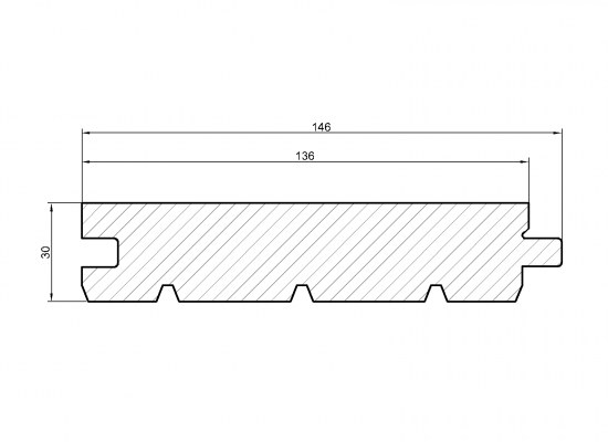 Deska podłogowa sosnowa klasa A 142x30/3,84 wilgotność około 10%(176,64)