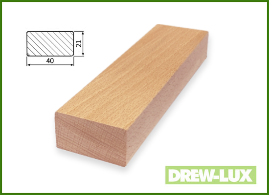 Listwa konstrukcyjna bukowa 4,0 x 2,1 (2,45-2,95)