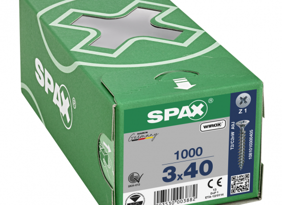 Wkręt do boazerii SPAX 3,0 x 40 mm, Wirox Z51, 1000 sztuk