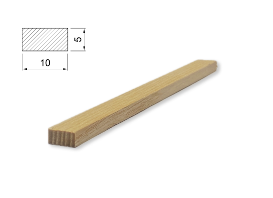 Listwa modelarska / konstrukcyjna JESION 5x10mm