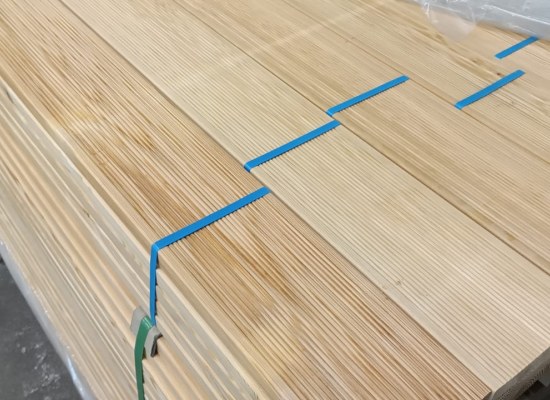 Deska tarasowa Modrzew DAHURSKI 145 x 27 klasa A/B, dwustronny drobny ryfel