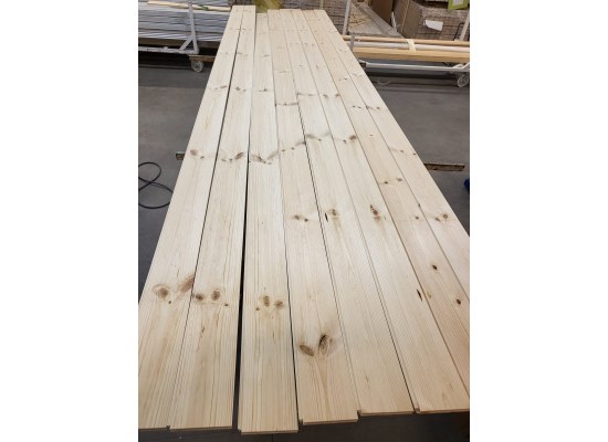 Wainscoting, pine panel class B premium 118 x 15 /3.9 humidity approx. 10% kopia