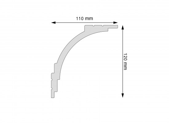 Cornice strip, ceiling strip Creativa, LGG-02 kopia