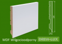 Listwa przypodłogowa MDF biała lakierowana - 120 x 12 R1 PLUS– wilgocioodporna