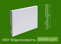Listwa przypodłogowa MDF biała lakierowana - 100 x 12 R1 PLUS - wilgocioodporna