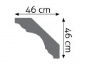 Cornice strip, flexible, curved Creativa, LGG-07F