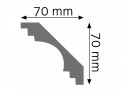 Cornice strip, flexible, curved Creativa, LGG-17F