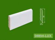 Listwa przypodłogowa MDF biała lakierowana - 60*10 R10
