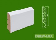 Listwa przypodłogowa MDF biała lakierowana - 80*16