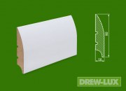 Listwa przypodłogowa MDF biała lakierowana - 80*16