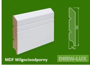 Listwa przypodłogowa MDF biała lakierowana - 100*16 PLUS – wilgocioodporna