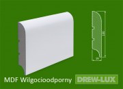 Listwa przypodłogowa MDF biała lakierowana - 100*19 PLUS - wilgocioodporna