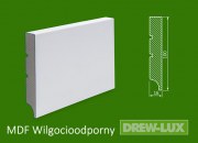 Listwa przypodłogowa MDF biała lakierowana - 100*16 R1 PLUS - wilgocioodporna