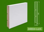 Listwa przypodłogowa MDF biała lakierowana - 120*16 R1