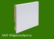 Listwa przypodłogowa MDF biała lakierowana - 120 x 12 R1 PLUS– wilgocioodporna