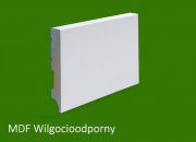 Listwa przypodłogowa MDF biała lakierowana - 100 x 16 R1 PLUS - wilgocioodporna