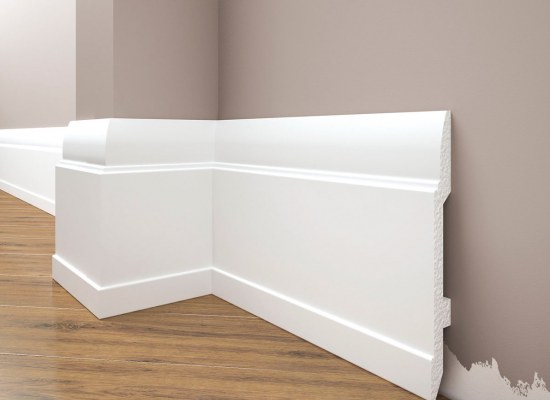 Skirting boards extruded polystyrene 144*13