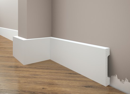 Skirting boards extruded polystyrene 80*16