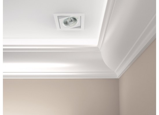 Cornice strip, ceiling molding, lighting Creativa, LOC-04