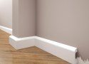 Skirting boards white painted from extruded polystyrene 50*14