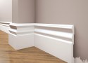 Skirting boards white painted from extruded polystyrene 119*15