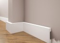 Skirting boards white painted from extruded polystyrene 70*16