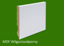 Listwa przypodłogowa MDF biała lakierowana - 120 x 12 R1 PLUS– wilgocioodporna
